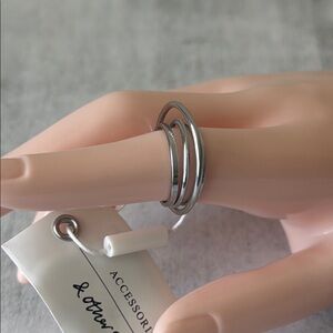 & Other Stories Silver Wire Ring Sz. 7